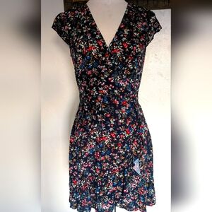 J. Crew Floral Faux Wrap Dress: Size 2